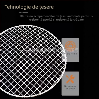 Plasă de grătar în stil coreean, din oțel inoxidabil 304, gril circular, pentru diferite dimensiuni