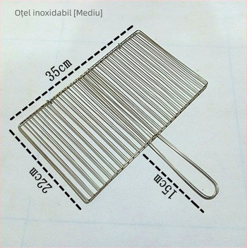 Clește din oțel inoxidabil, vertical pentru grătar, kebab, accesorii pentru grătar, ușor de curățat