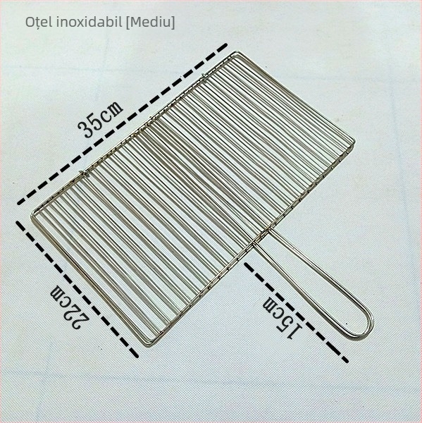 Clește din oțel inoxidabil, vertical pentru grătar, kebab, accesorii pentru grătar, ușor de curățat