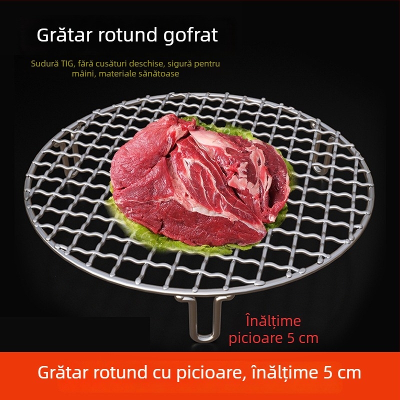 Grilaj rotund din oțel inoxidabil pentru exterior – plasă de grătar