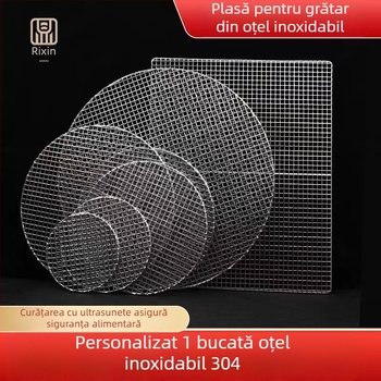 Oțel inoxidabil 304, plasă groasă pentru grătar și cuptor, plasă perforată cu găuri pătrate pentru procesarea alimentelor