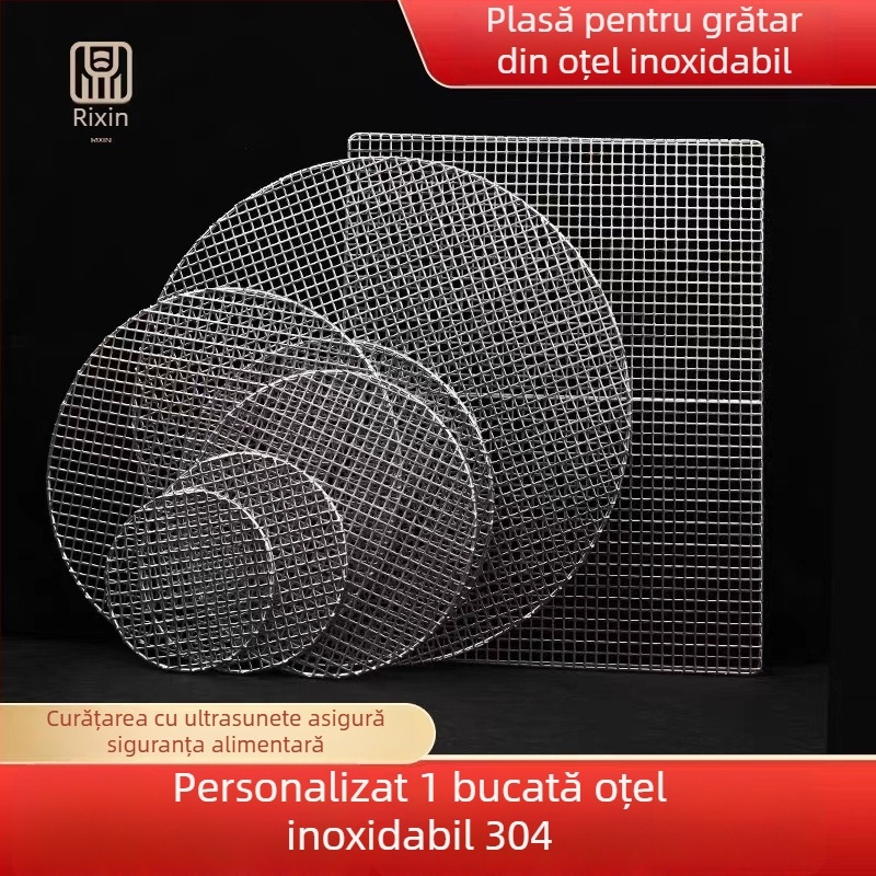 Oțel inoxidabil 304, plasă groasă pentru grătar și cuptor, plasă perforată cu găuri pătrate pentru procesarea alimentelor