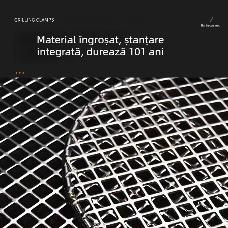 Oțel inoxidabil 304, plasă groasă pentru grătar și cuptor, plasă perforată cu găuri pătrate pentru procesarea alimentelor