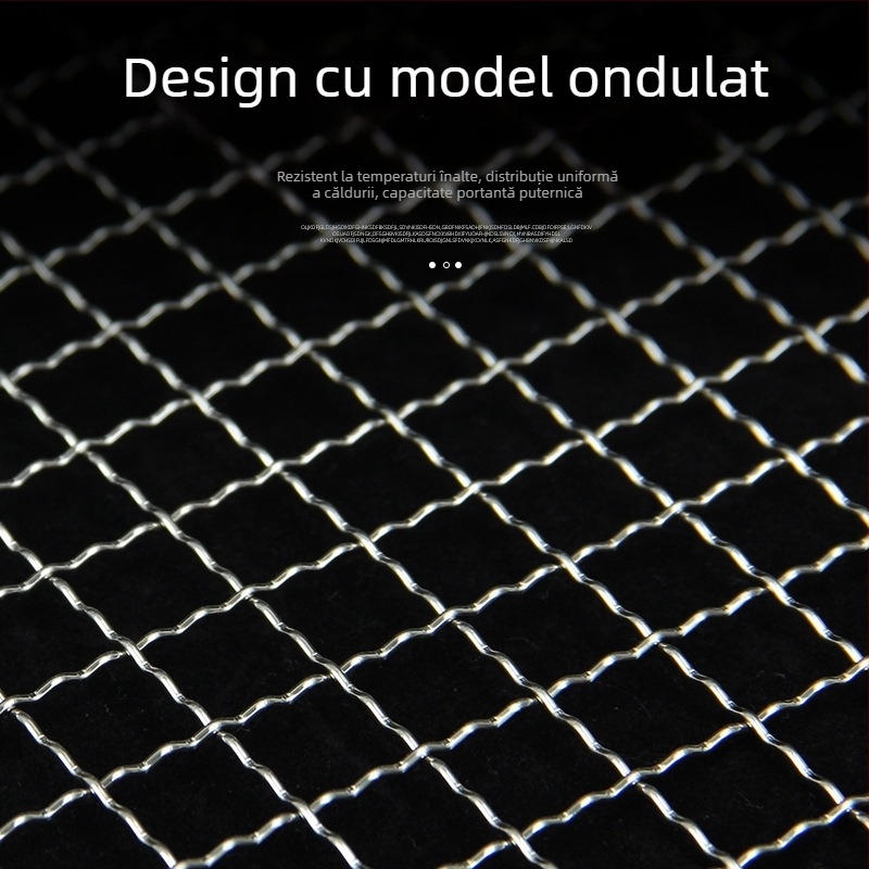 Gril din oțel inoxidabil, plasă electroplacată, clips pentru pește, accesoriu pentru grătar exterior