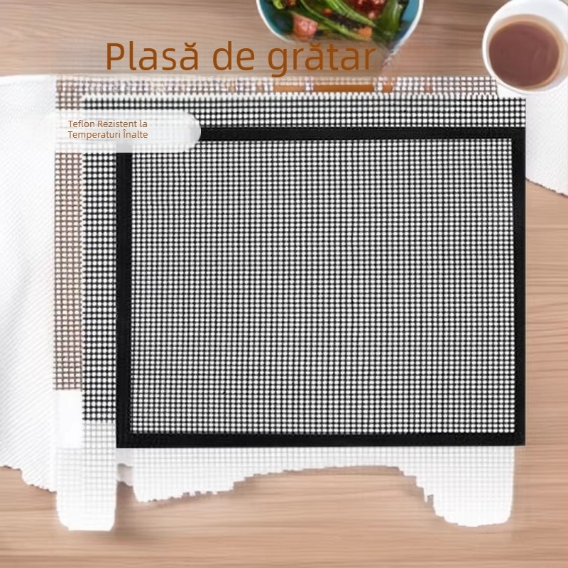 Covoraș de coacere din fibră de sticlă, PTFE antiaderent, plasă pentru grill, rezistent la temperaturi înalte