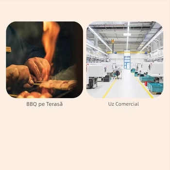 Suport de grătar portabil din oțel inoxidabil, pliabil, cu tavă și suport pentru oală