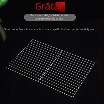 Grilă pentru grătar din oțel inoxidabil — grilă liniară pentru cuptor/grill, tavă pentru pui