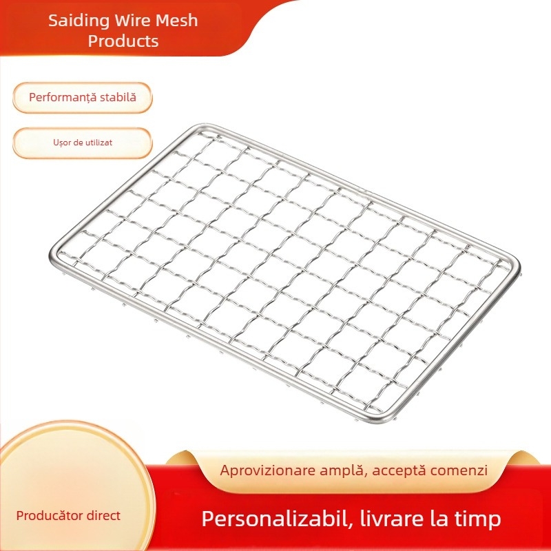 Rețea circulară din oțel inoxidabil pentru infuzare ceai, grilă întărită și groasă, destinată plitei ceramice electrice de uz casnic