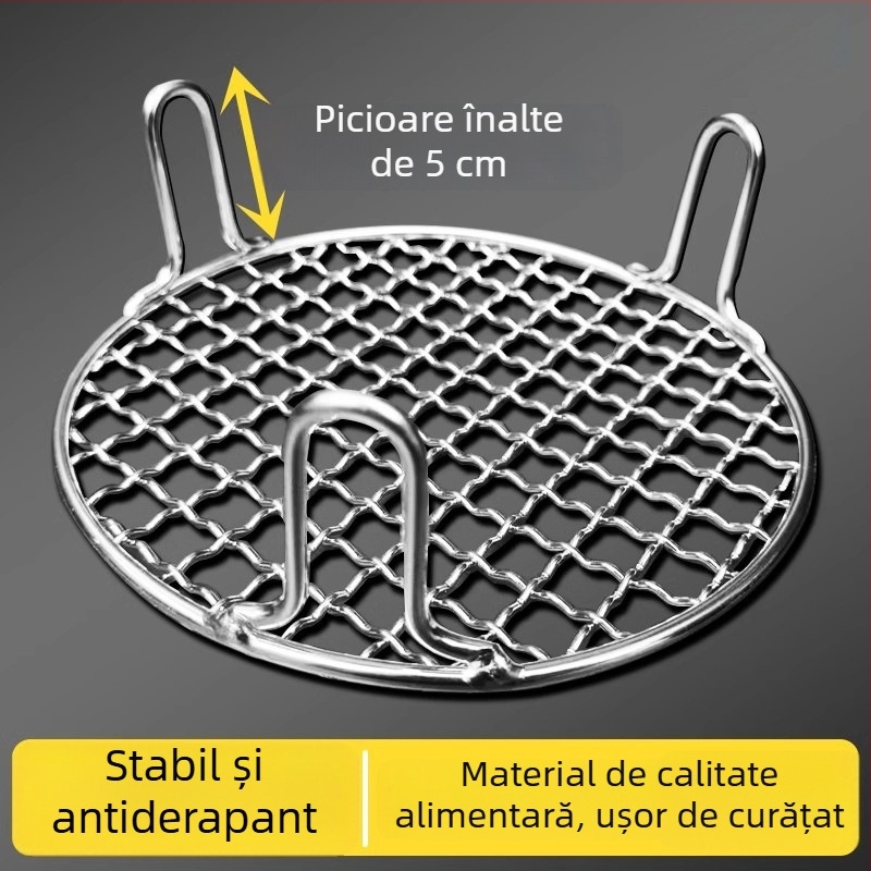 Grilă rotundă din oțel inoxidabil cu picioare pentru plită ceramică electrică