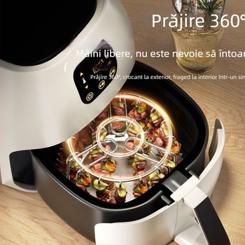 Raft vertical pentru frigărui din oțel inoxidabil 304, pentru grătar cu aer și cuptor casnic