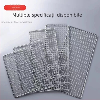 Grilă dreptunghiulară pentru cuptor din oțel inoxidabil 304, întărită, pentru uz comercial