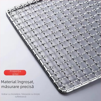Grilă dreptunghiulară pentru cuptor din oțel inoxidabil 304, întărită, pentru uz comercial