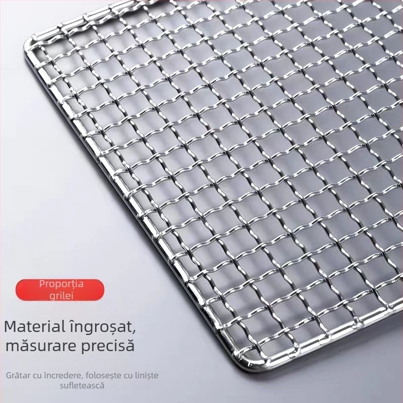 Grilă dreptunghiulară pentru cuptor din oțel inoxidabil 304, întărită, pentru uz comercial