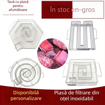 Plasă de grătar hexagonală, rotundă și pătrată – generator de fum rece, coș de afumare și plasă pentru grătar pentru bacon