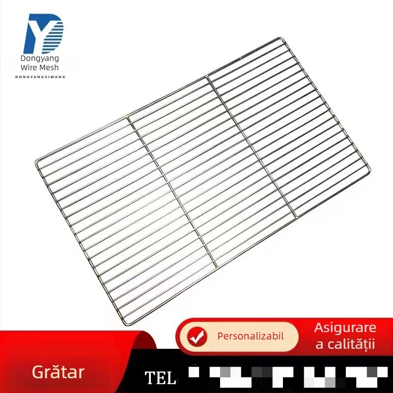 Oțel inoxidabil 304, plasă densă pentru grătar și coacere, pentru exterior, dimensiuni mari/medii/mici