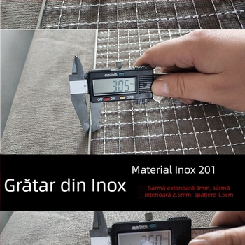 Plasă de grătar din oțel inoxidabil pentru legume și pește, plasă din sârmă groasă pentru carne