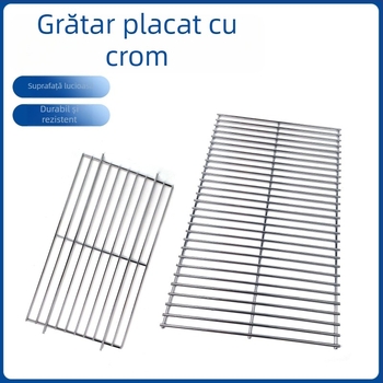 Grătar cromat personalizat pentru exterior din oțel inoxidabil