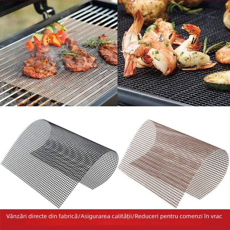 Covoraș de grătar cu teflon, antiaderent, rezistent la temperaturi înalte