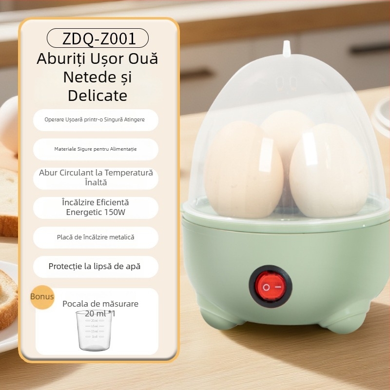 Fierbător electric compact pentru ouă, fierbător de ouă multifuncțional, mini fierbător de ouă pentru uz casnic