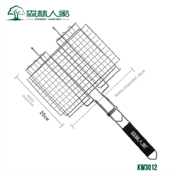 Forest Master Grătar portabil de exterior cu plasă – pentru carne, legume și fructe