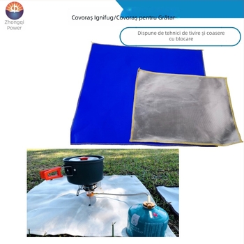 Covoraș pentru grătar, rezistent la temperaturi înalte, pentru exterior — terasă, curte, gazon