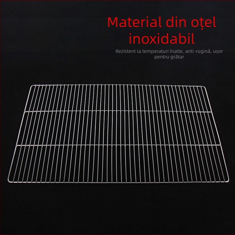 Grătar dreptunghiular din oțel inoxidabil — plasă personalizabilă pentru grill exterior