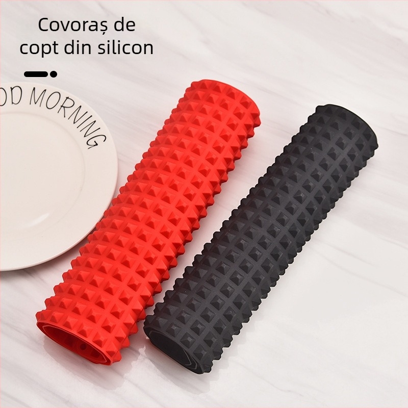 Covoraș din silicon pentru rumenire de curcan, pentru grătar exterior, de calitate alimentară, rezistent la temperaturi înalte, gros