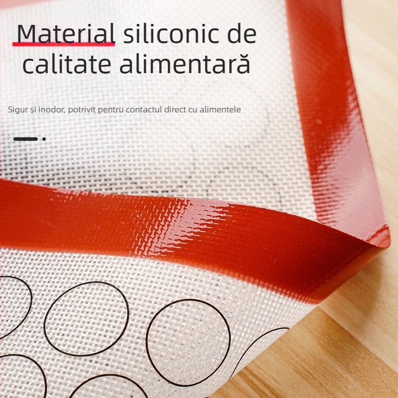 Covoraș de copt din silicon, multifuncțional, rezistent la temperaturi înalte, antiaderent pentru cuptor și grătar