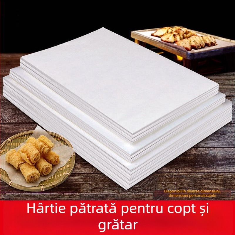 Hârtie de copt cu strat siliconic, pentru cuptor și grătar, de calitate alimentară