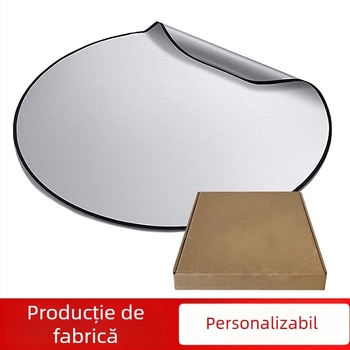 Covoraș circular ignifug pentru grătar în aer liber, cu acoperire din silicon și folie de aluminiu pentru izolație, rezistent la temperaturi ridicate.