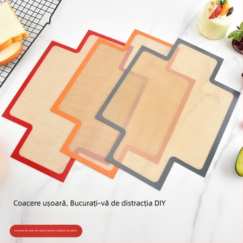 Covoraș din silicon pentru coacere pâine și toast, de calitate alimentară, rezistent la temperaturi înalte, pătrat pentru cuptor