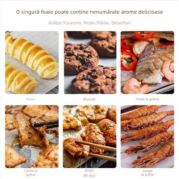 Hârtie pentru așezat farfurii, pentru restaurante de lux; absoarbe uleiul, rezistentă la temperaturi înalte.