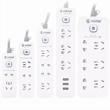 Prelungitor USB cu porturi USB, standard național nou, întrerupător multifuncțional pentru casă și birou