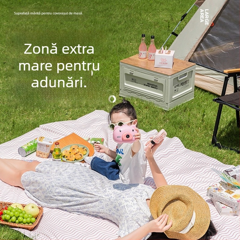 Yijiajie covoraș de picnic de unică folosință, exterior de înaltă calitate rezistent la umezeală pentru cort și camping, pliabil impermeabil