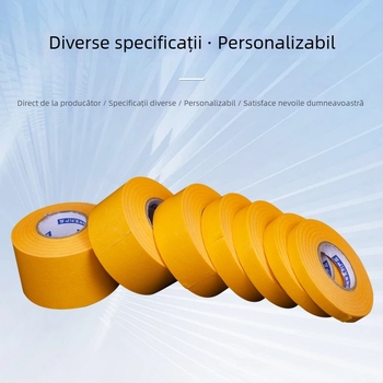 Bandă de hârtie pentru rosturi la plăci ceramice, mascare la vopsire, pentru pereți interiori și exteriori, galbenă, fără urme