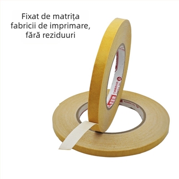 Deerhead DS17B bandă dublu-adezivă pe bază de pânză pentru imprimare 4D și montaj plăci, rezistentă la temperaturi înalte, adeziv pentru matrițe, fără reziduuri.