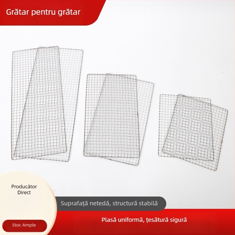 Grilaj personalizat pentru tofu, plasă dreptunghiulară din oțel inoxidabil pentru exterior