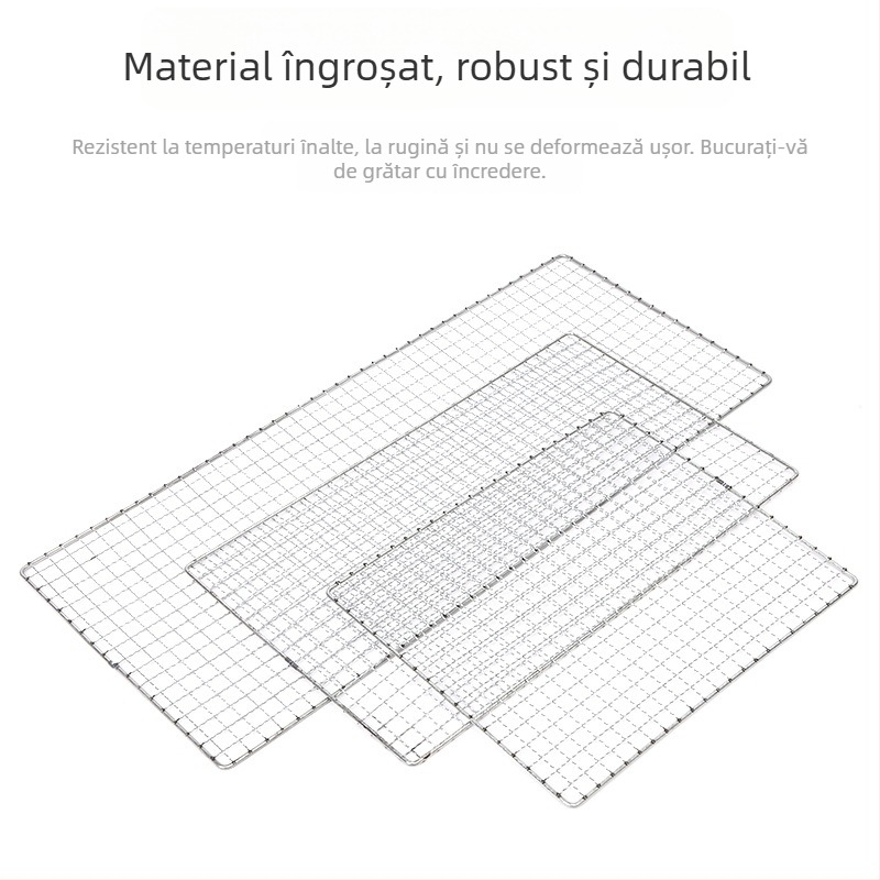 Grilaj personalizat pentru tofu, plasă dreptunghiulară din oțel inoxidabil pentru exterior