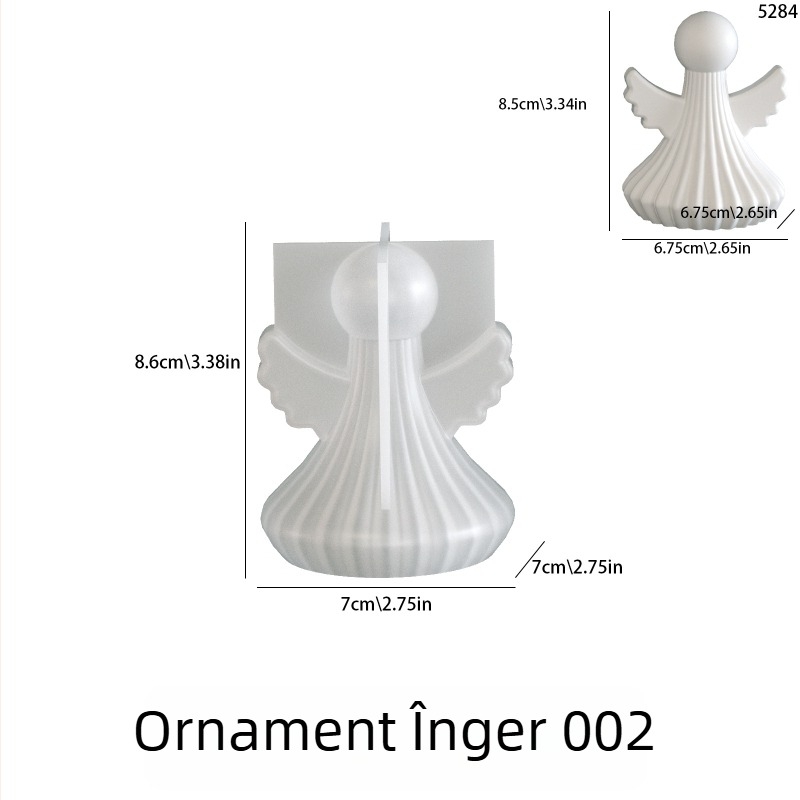 Formă din silicon cu aripi de înger pentru rășină și ipsos – ornament DIY pentru lumânări aromatice