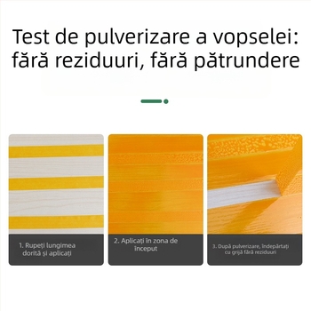 Bandă Washi galbenă pentru mascare și protecție în decor interior — fără urme, se rupe manual, lățime 20 mm, lungime 50 m
