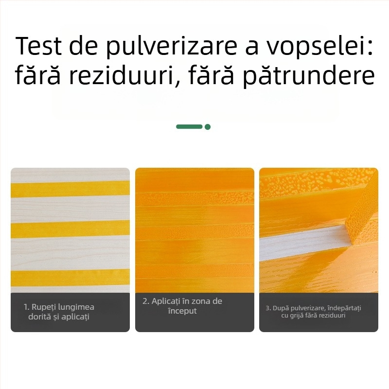 Bandă Washi galbenă pentru mascare și protecție în decor interior — fără urme, se rupe manual, lățime 20 mm, lungime 50 m