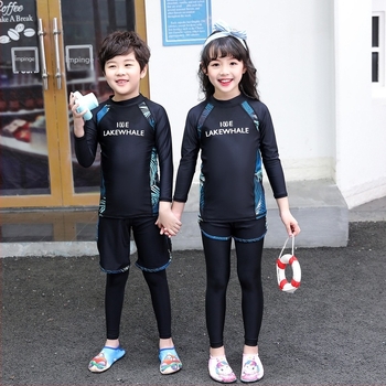 Set de costume de baie pentru părinți și copii: pentru fetițe și băieți, costum de baie cu mâneci lungi, două părți, uscare rapidă, pentru plajă și spa