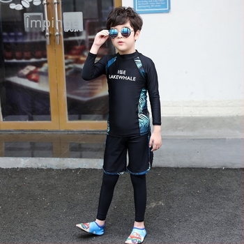 Set de costume de baie pentru părinți și copii: pentru fetițe și băieți, costum de baie cu mâneci lungi, două părți, uscare rapidă, pentru plajă și spa