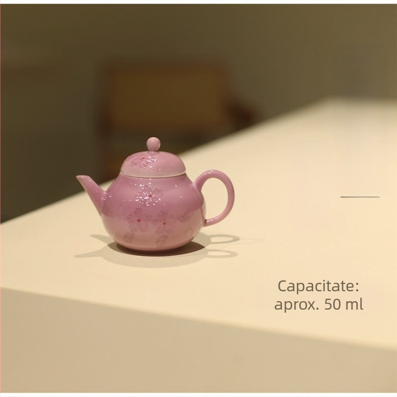 Yunxia Purple – Set de ceai tradițional chinezesc cu gaiwan și ceainic din ceramică mov