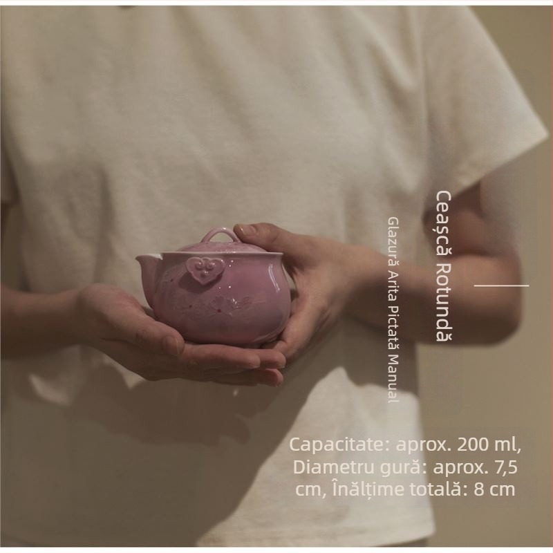 Yunxia Purple – Set de ceai tradițional chinezesc cu gaiwan și ceainic din ceramică mov