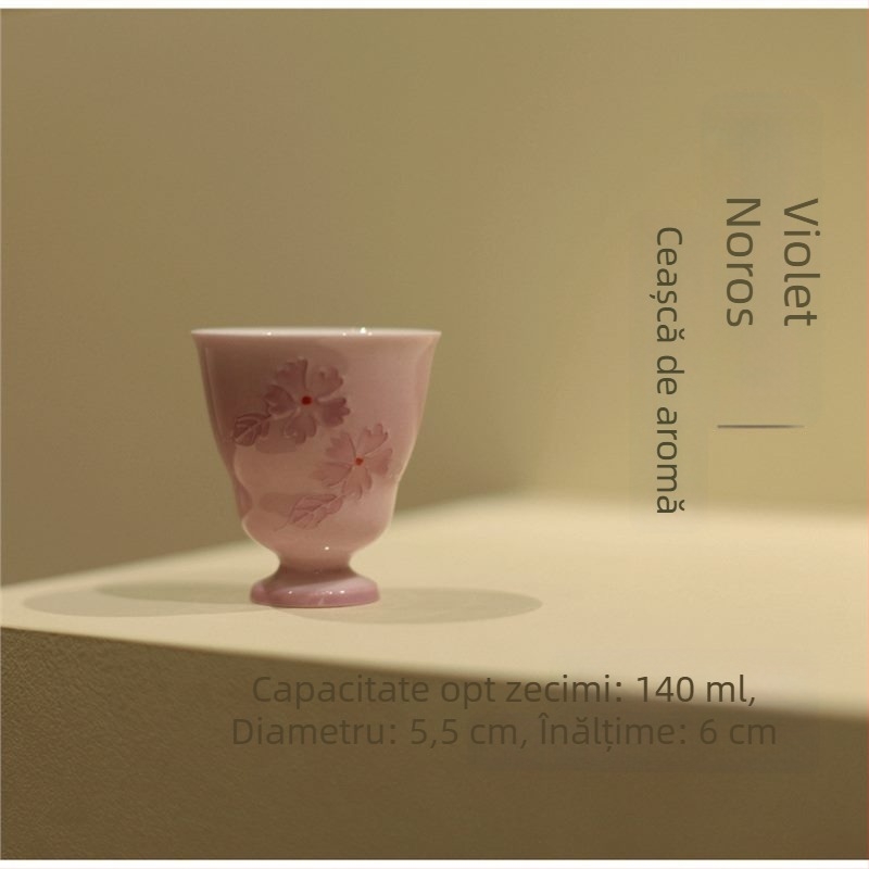 Yunxia Purple – Set de ceai tradițional chinezesc cu gaiwan și ceainic din ceramică mov