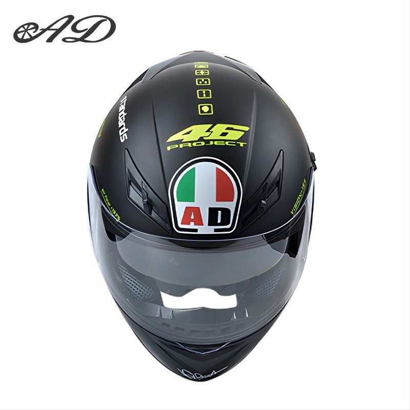 Casca AD pentru motocicletă electrică, full-face, pentru bărbați și femei, certificat 3C, potrivită pentru toate anotimpurile, iluminare LED de siguranță