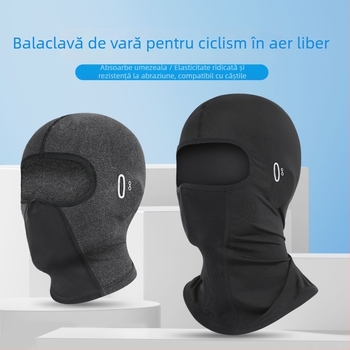Mască de protecție solară pentru motocicletă – față complet acoperită, material Ice Silk, protecție UV pentru cap