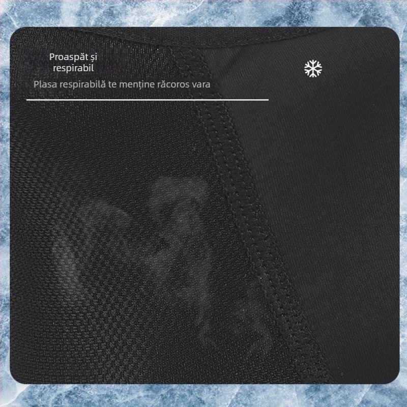 Mască de protecție solară pentru motocicletă – față complet acoperită, material Ice Silk, protecție UV pentru cap