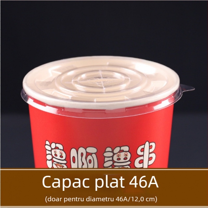 Cupă de hârtie de unică folosință și găleată pentru ambalarea frigăruilor și grătarelor, laminată, capacitate 896–1300 ml